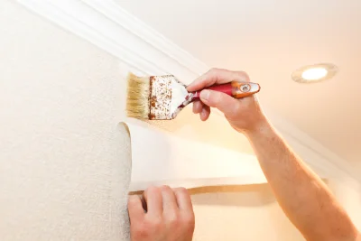 Pose de papier peint à Herbeys — revêtements muraux et toiles de verre